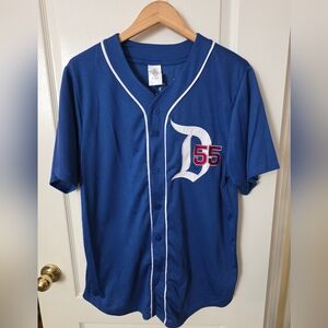 Disney Navy Blue Jersey with Embroidered Design